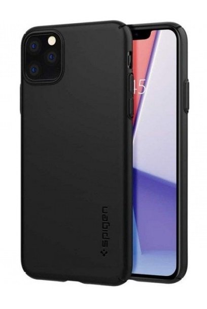 

Spigen для iPhone 11 Pro Max Thin Fit Air Black (ACS00066), Чёрный