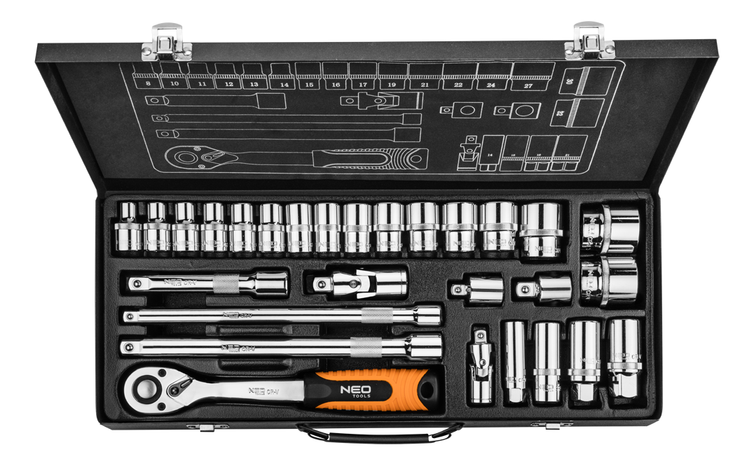 

Neo Tools 1/2", 3/8" 28 шт. (08-677)