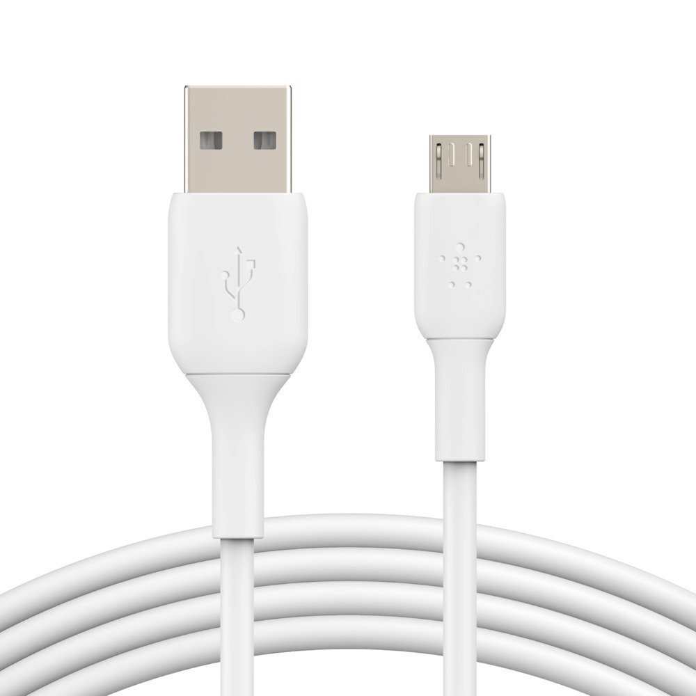 

BELKIN USB-A - MicroUSB, PVC, 1m, white (CAB005BT1MWH)