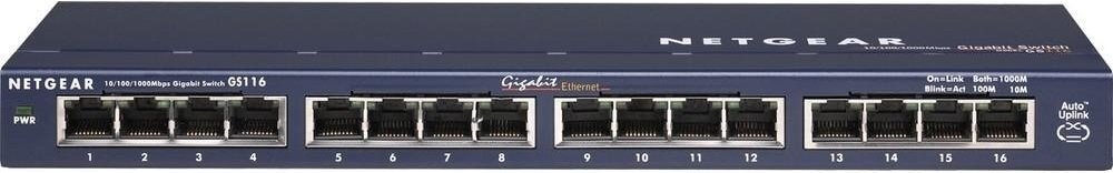 

NETGEAR GS116GE 16xGE, неуправляемый (GS116GE)