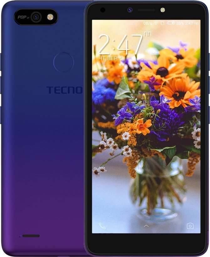 

TECNO POP 2F (B1G) 1/16GB Dawn Blue, Синий