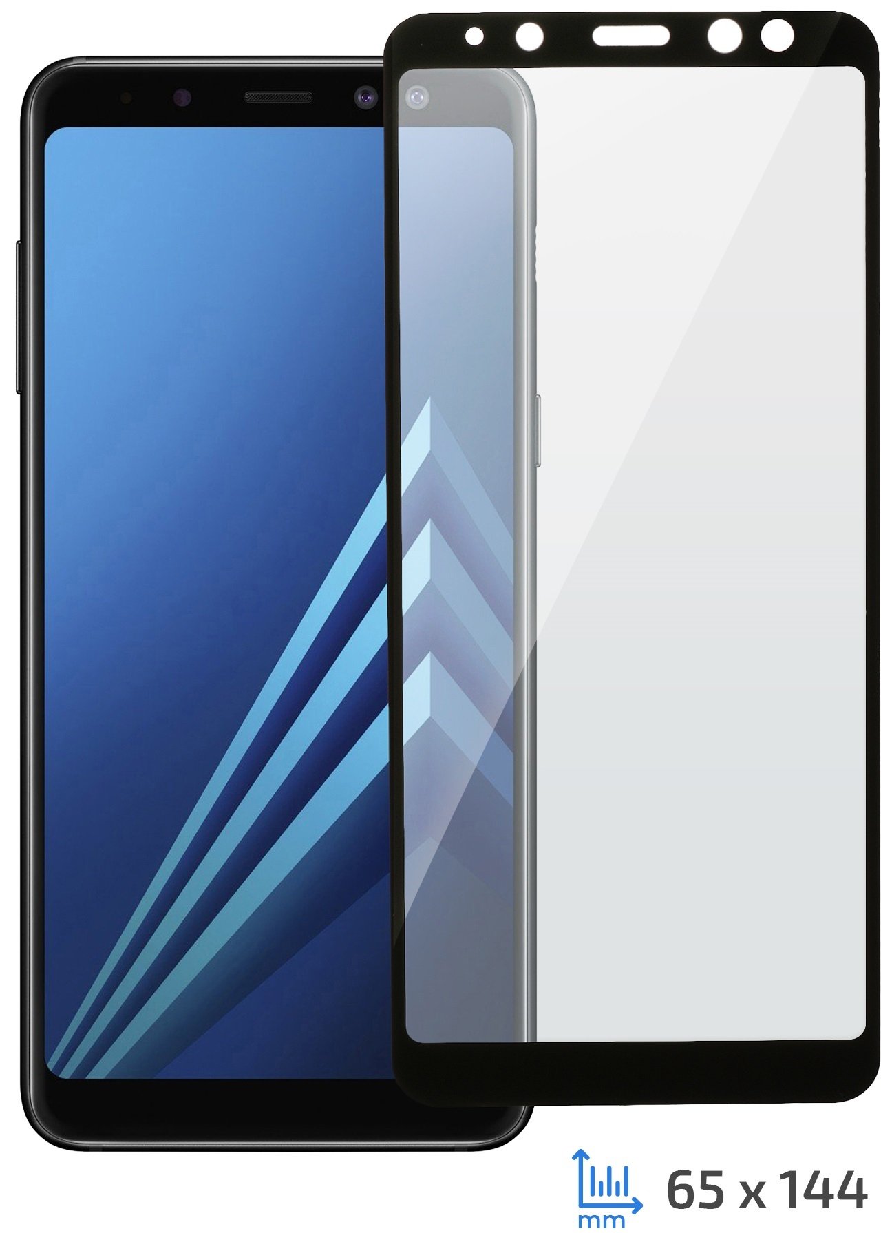 

2E Samsung A8 2.5D black color border (2E-TGSG-GA8)