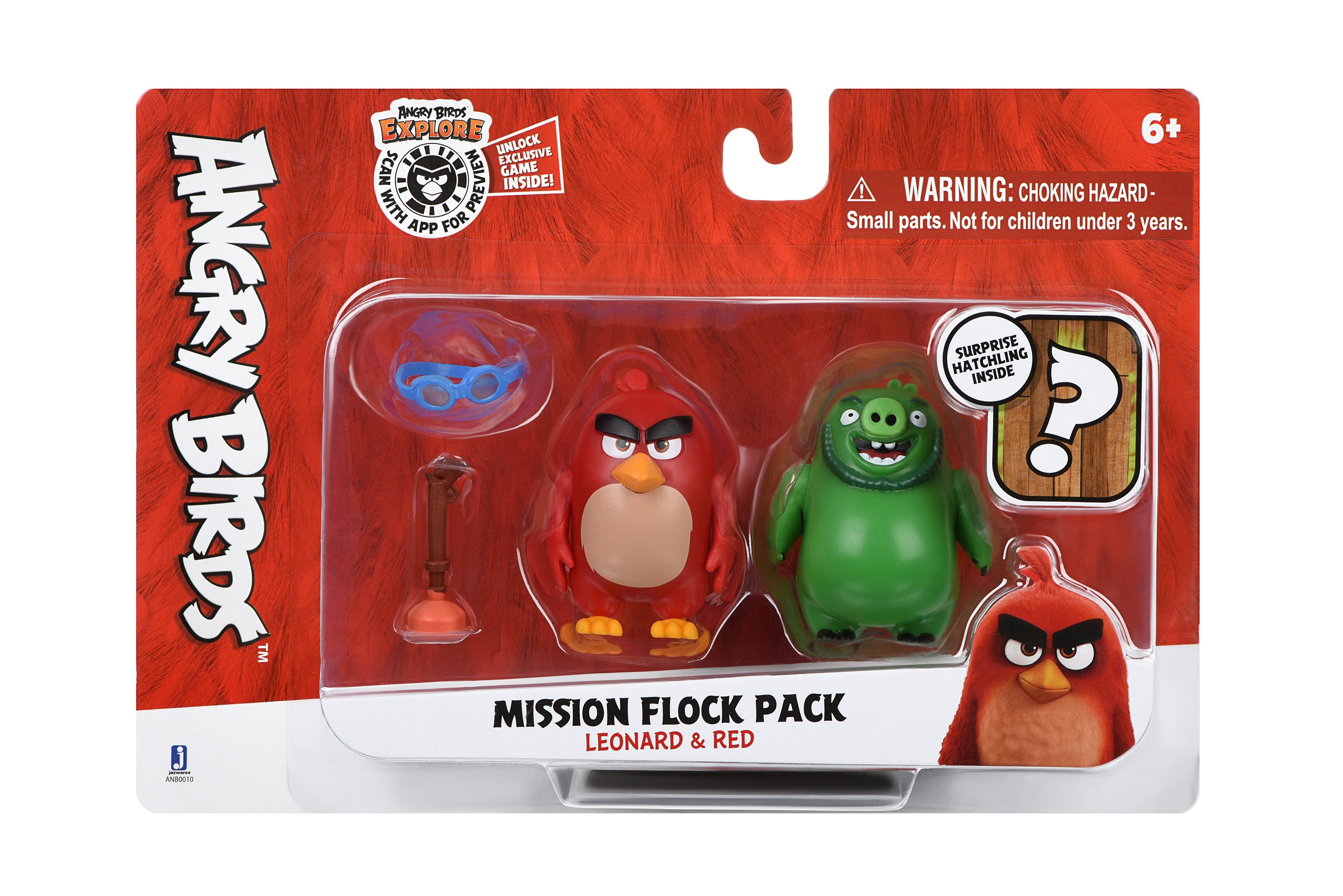 

Fortnite Jazwares Angry Birds ANB Mission Flock Ред и Леонард (ANB0010)