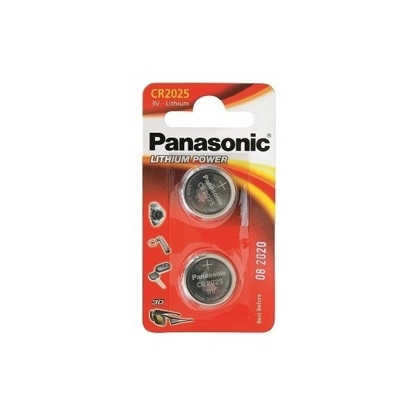 

PANASONIC CR 2025 BLI 2 LITHIUM (CR-2025EL/2B)