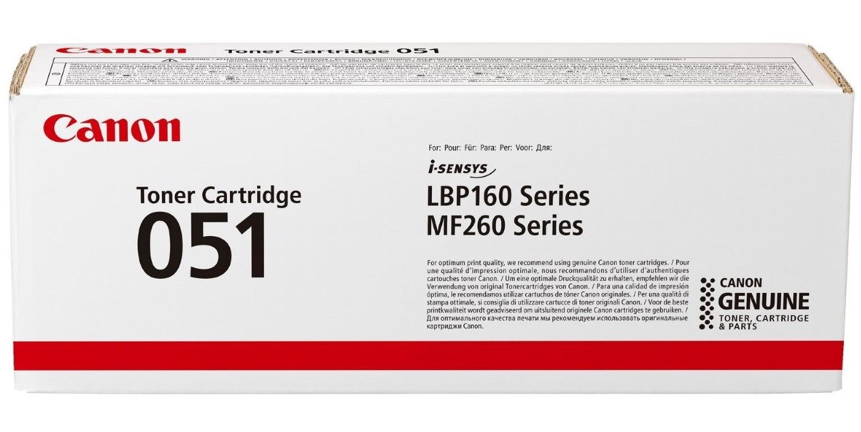 

CANON 051 LBP162dw/MF269dw/267dw/264dw Black, 1700 стр (2168C002)