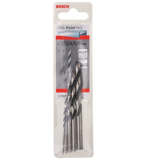 

BOSCH HSS PointTeQ 5 шт. (2608577345)