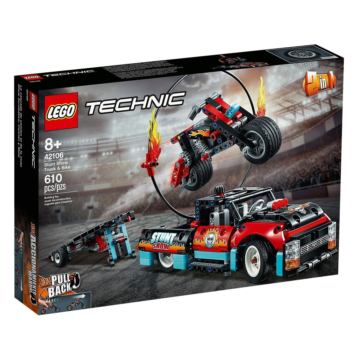 

LEGO Technic Шоу трюков на грузовиках и мотоциклах (42106)