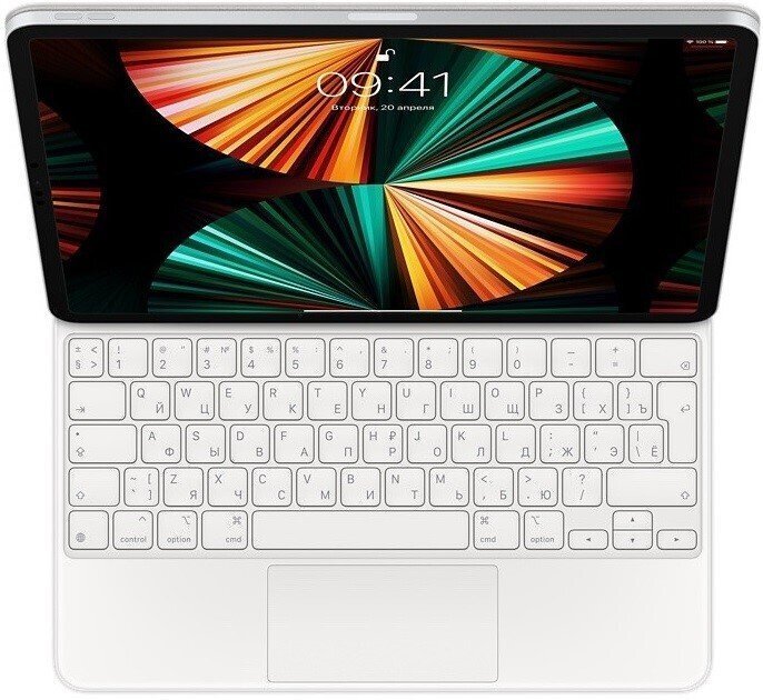 

APPLE A2480 Magic Keyboard для iPad Pro 12.9" (5th generation) Russian White (MJQL3RS/A), Белый