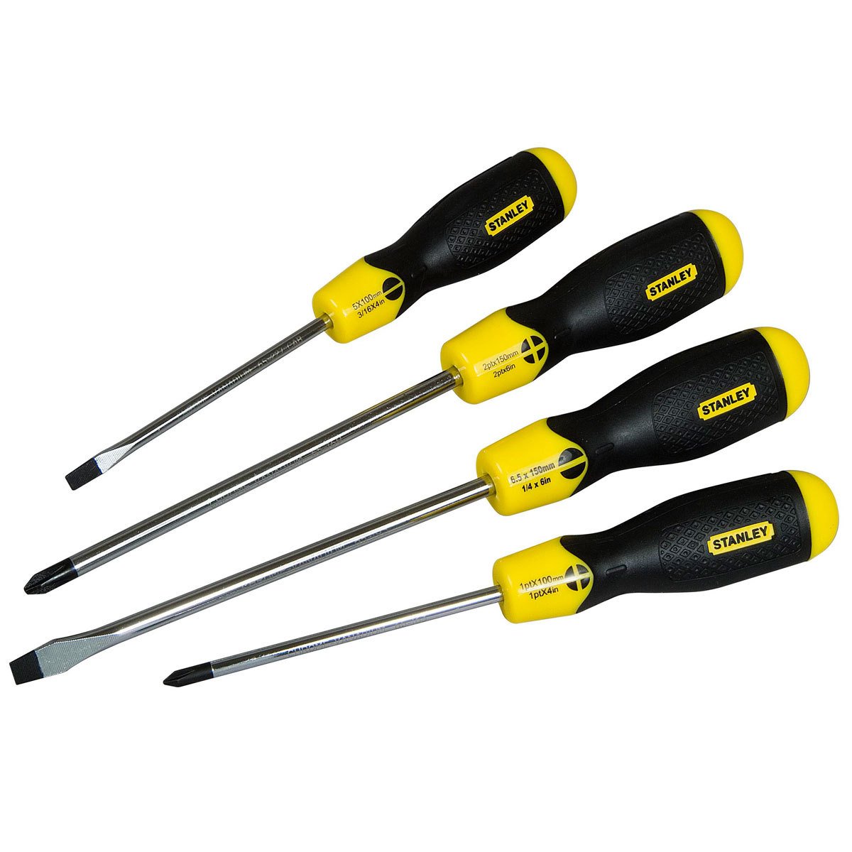 

STANLEY СushionGrip, 4 шт, Sl - 2шт, Ph - 2шт. (0-65-013)