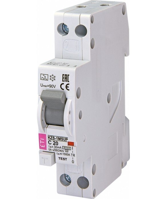 

ETI KZS-1M SUP C 20 / 0,03 тип A (6kA) (верхн. соед.) (2175725)