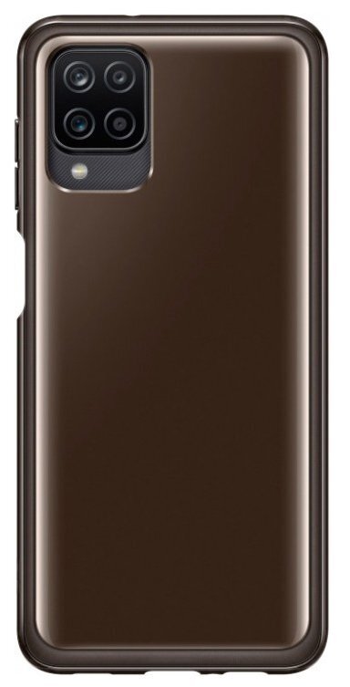 

SAMSUNG для Galaxy A12 Soft Clear Cover Black (EF-QA125TBEGRU), Чёрный