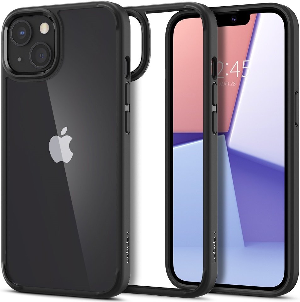 

Spigen для iPhone 13 Crystal Hybrid Matte Black (ACS03561, Чёрный