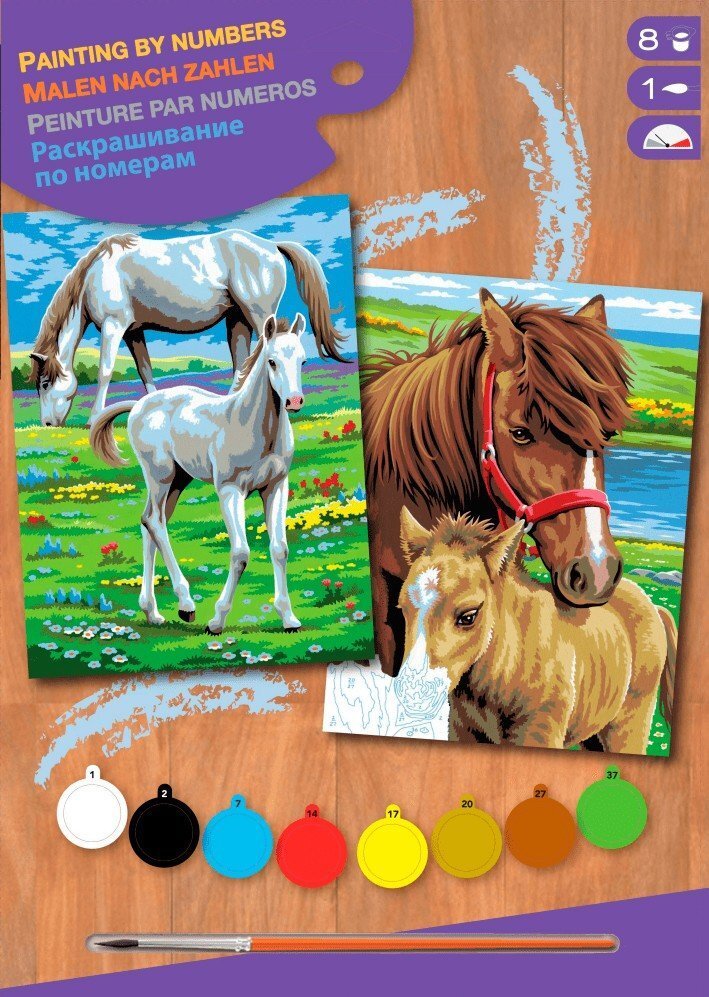 

Sequin Art PAINTING BY NUMBERS JUNIOR-PAIRS Horses (SA0215)