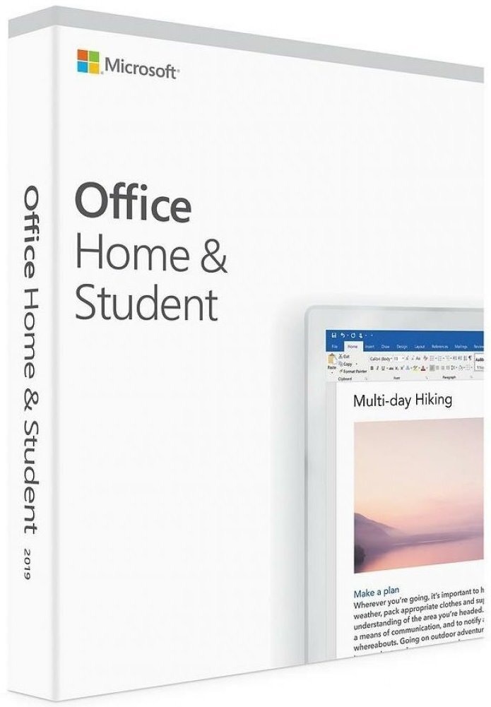

MICROSOFT Office Home and Student 2019 English Medialess P6 (79G-05187)
