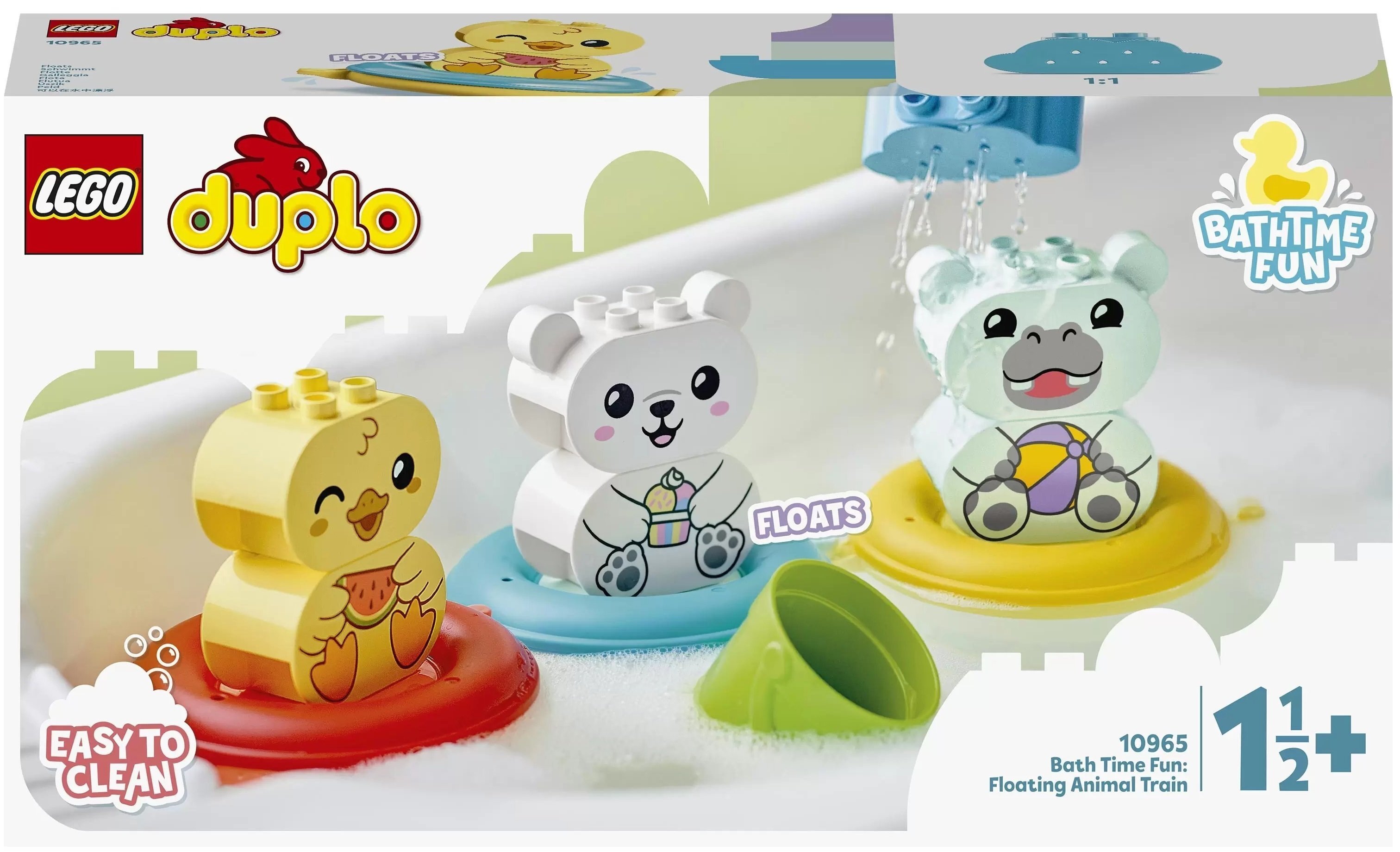 

LEGO DUPLO My First Приключения в ванной: плавучий поезд для зверей (10965), Разноцветный