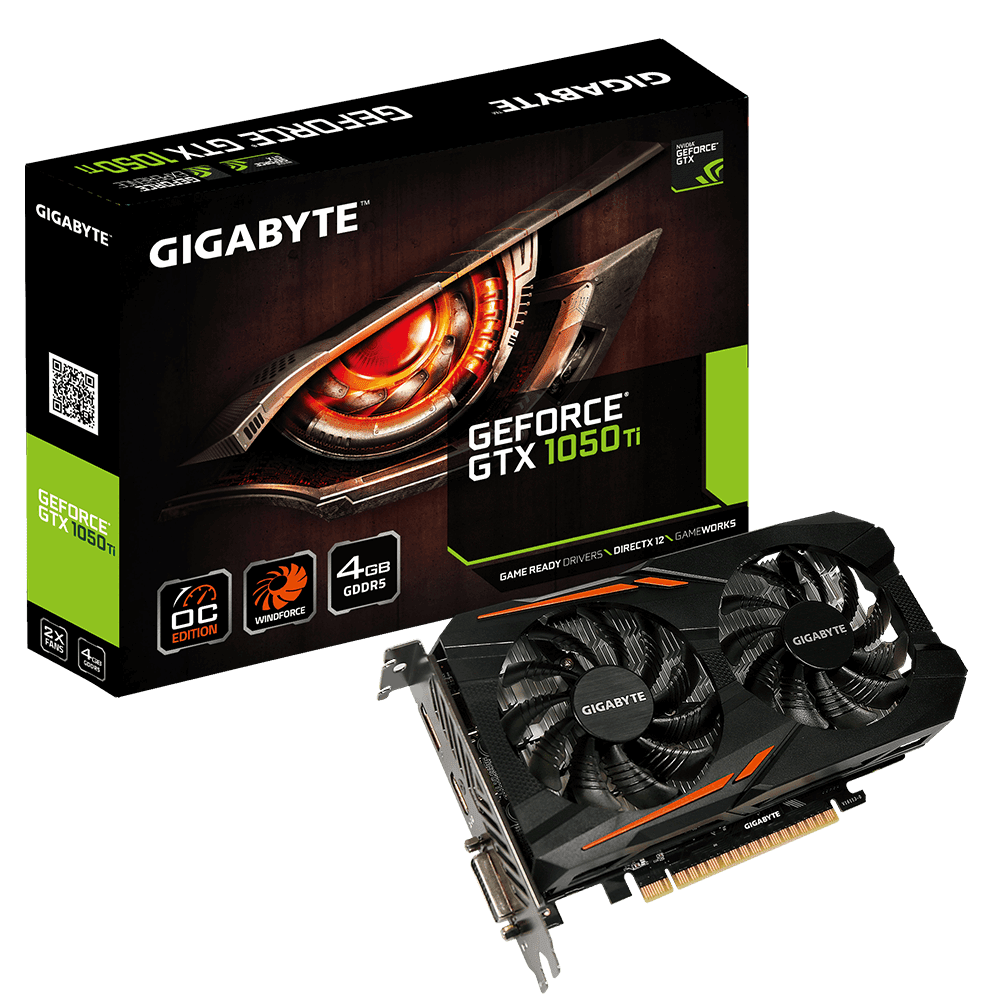 

GIGABYTE GeForce GTX1050TI (GV-N105TOC-4GD)