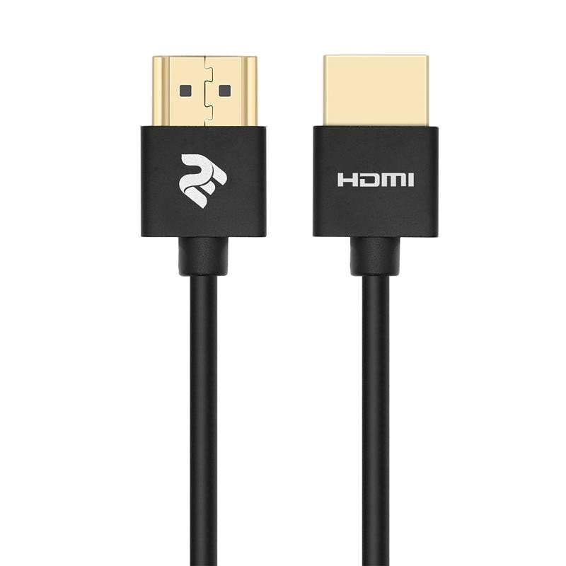 

2Е HDMI 2.0 Gen2 Ultra Slim cable,black,2 м (2E-W9668BL-2M)