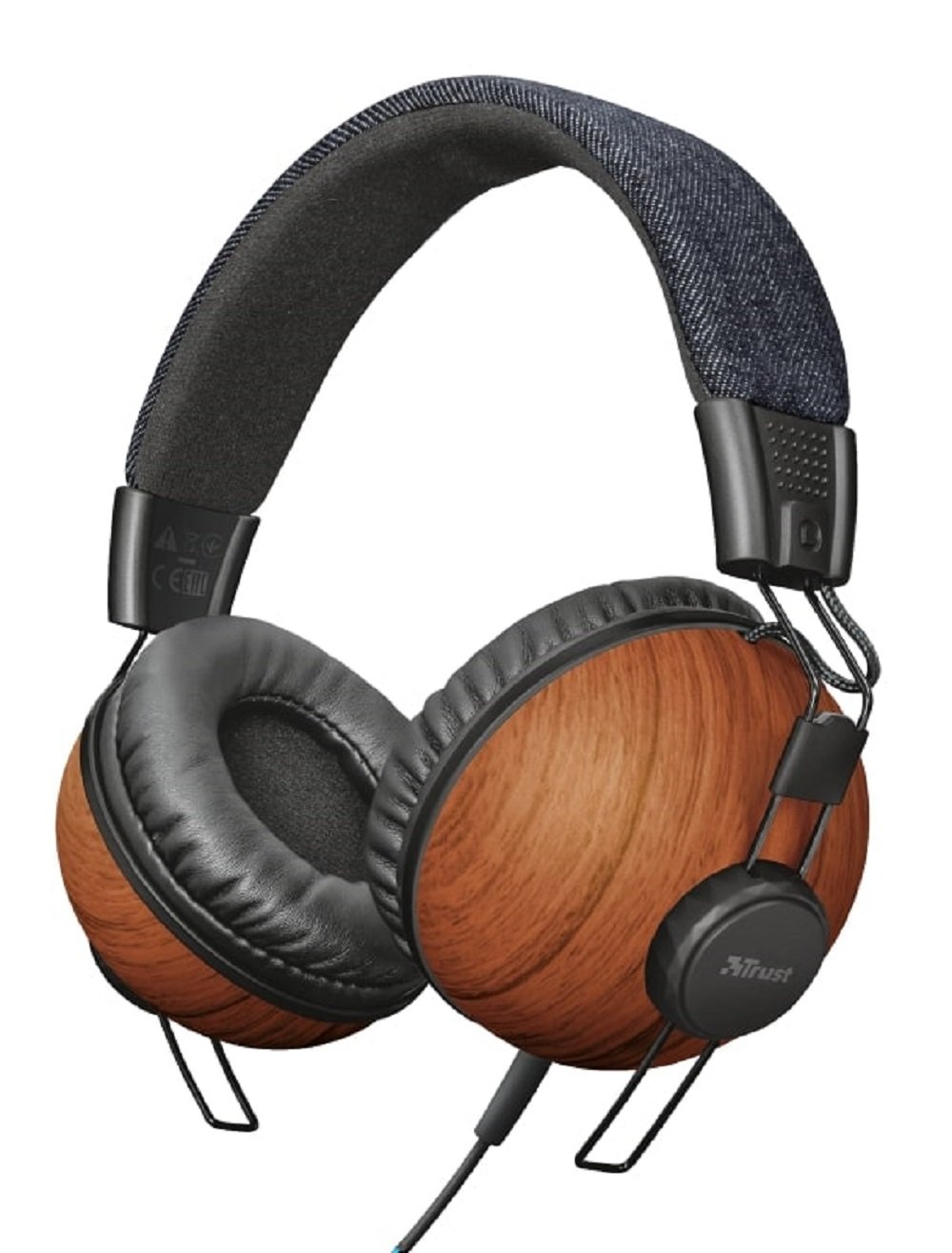 

Trust Noma Over-Ear Mic Denim Wood (22637)