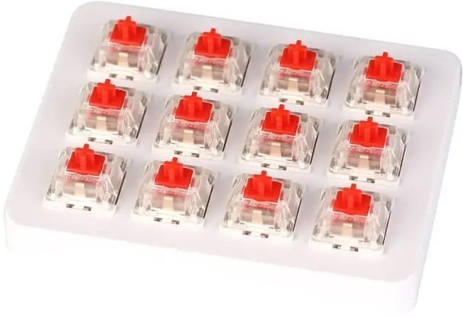 

KEYCHRON Gateron Switch with Holder Set 12Pcs/Set Red (Z1_KEYCHRON), Красный