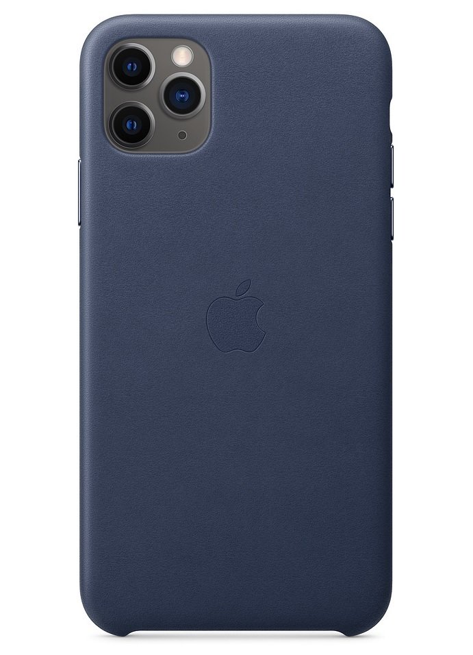 

APPLE для iPhone 11 Pro Max Leather Case Midnight Blue (MX0G2ZM/A), Синий