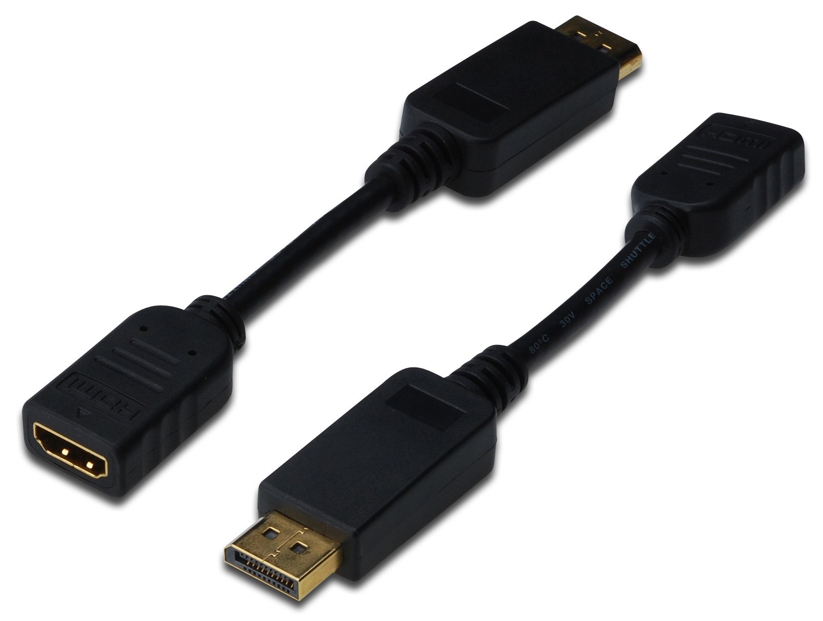 

DIGITUS DisplayPort to HDMI (AM/AF) 0.15m Black (AK-340408-001-S)