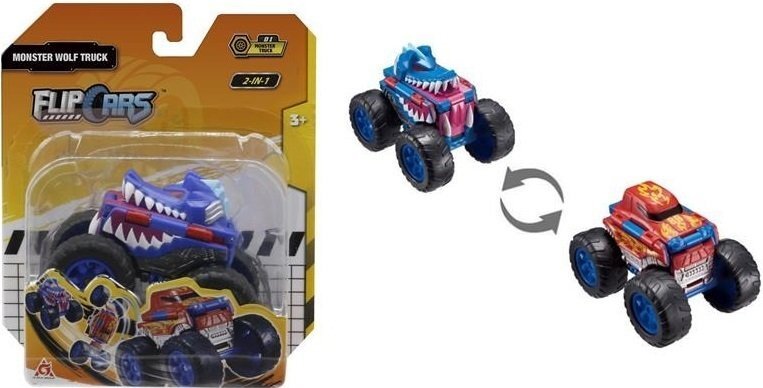 

Flip Cars 2 в 1 Монстр-трак Волк (EU463875A-01), Разноцветный
