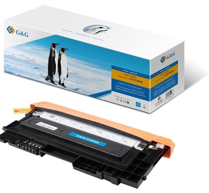

G&G для Samsung ST974A C430/C430W,C480/C480W/ C480FN 1000 стр Cyan