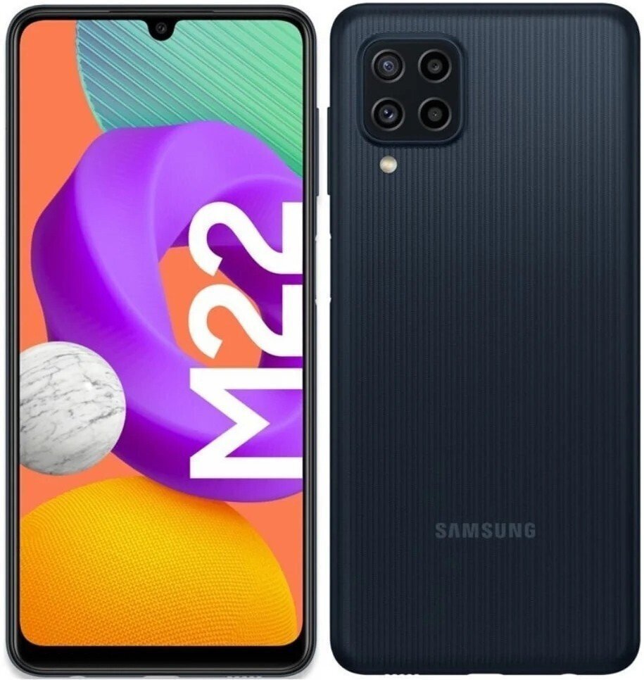

SAMSUNG Galaxy M22 4/128Gb Black, Чёрный