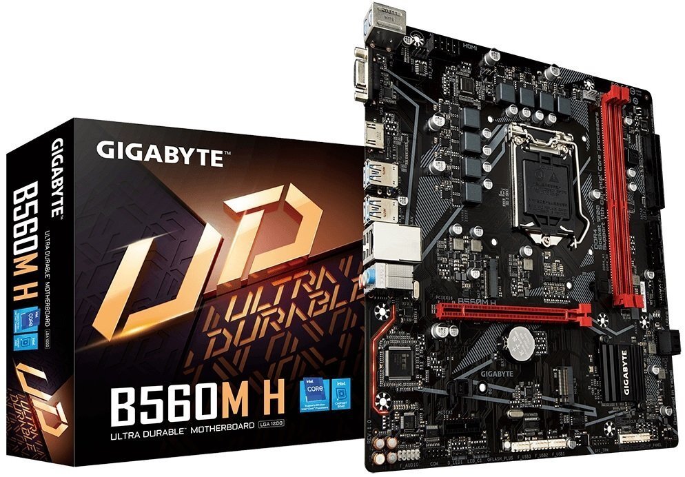 

GIGABYTE B560M H, Cерый