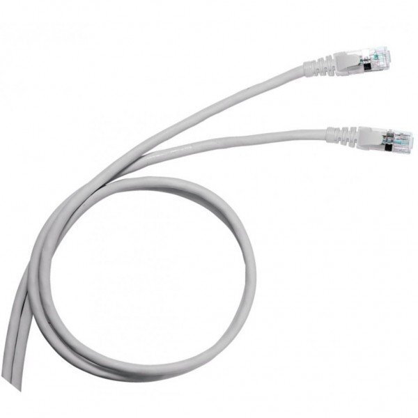 

LEGRAND RJ45, кат. 5e, U/UTP, ПВХ, серый, 2.0 м, LCS2 (051637)