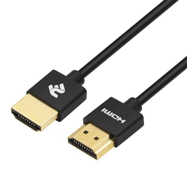 

2Е HDMI 2.0 Gen2 Ultra Slim cable,black,1 м (2E-W9668BL-1M)