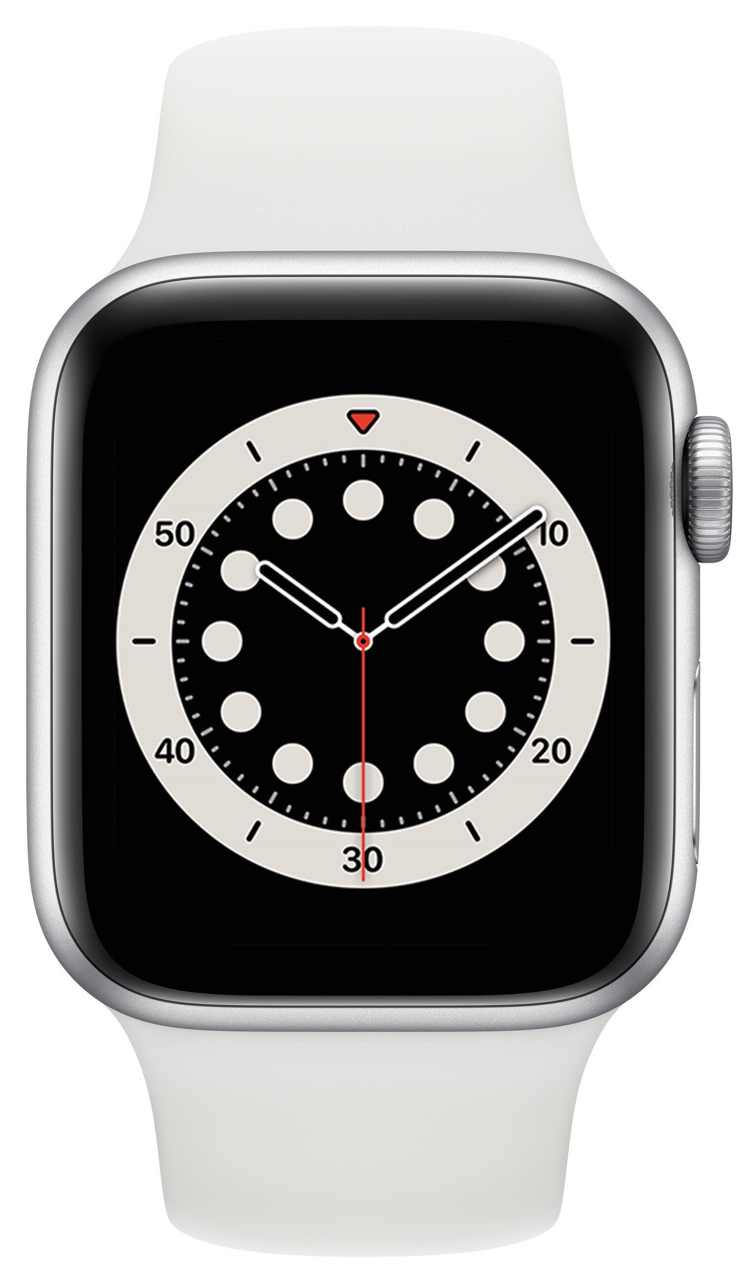 

APPLE Watch Series 6 GPS 40mm Silver Aluminium Case with White Sport Band Regular