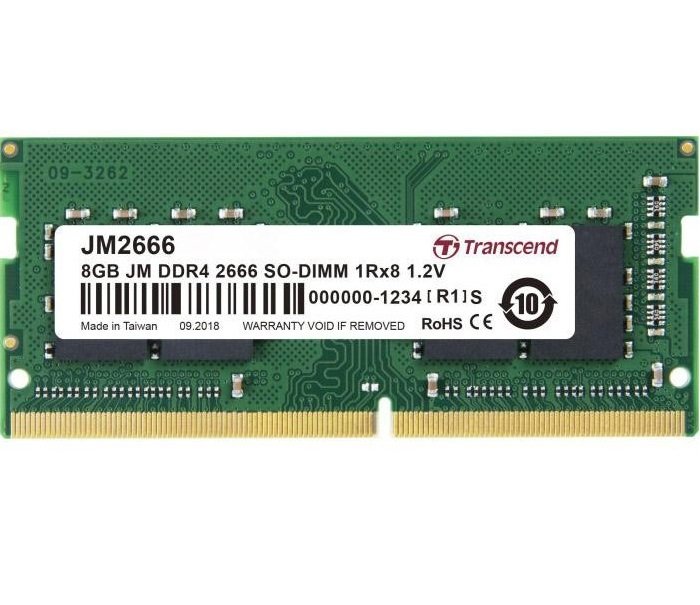 

TRANSCEND DDR4-2666 8GB SO-DIMM (JM2666HSG-8G)