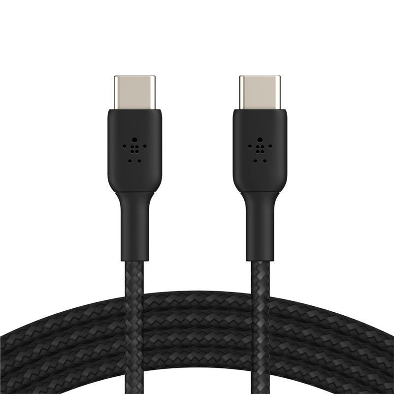 

BELKIN USB-С - USB-С, BRAIDED, 1m, black (CAB004BT1MBK), Чёрный