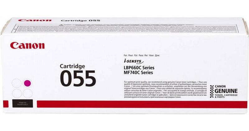 

CANON 055 MF742/744/746, LBP663/664 Magenta, 2100 стр (3014C002)