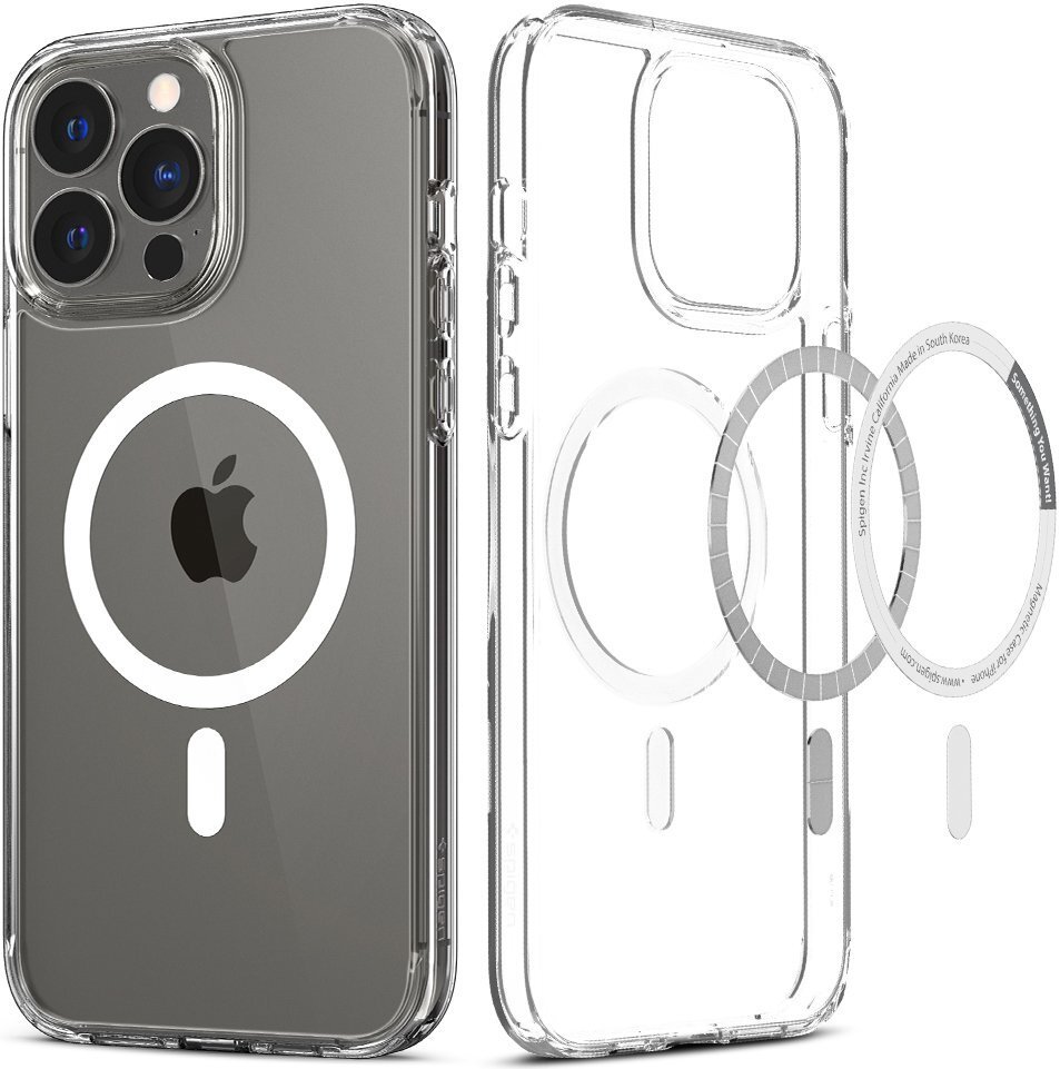 

Spigen для iPhone 13 Pro Max Ultra Hybrid Mag Safe White (ACS03210), Прозрачный