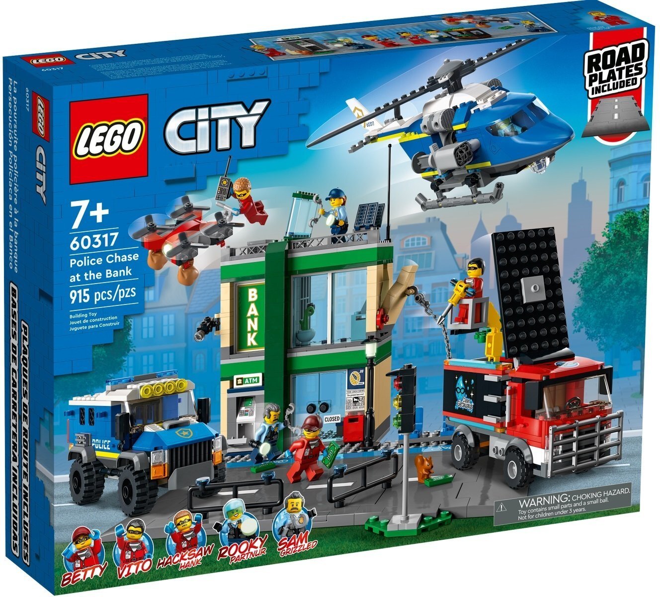 

LEGO City Погоня полиции в банке (60317), Разноцветный
