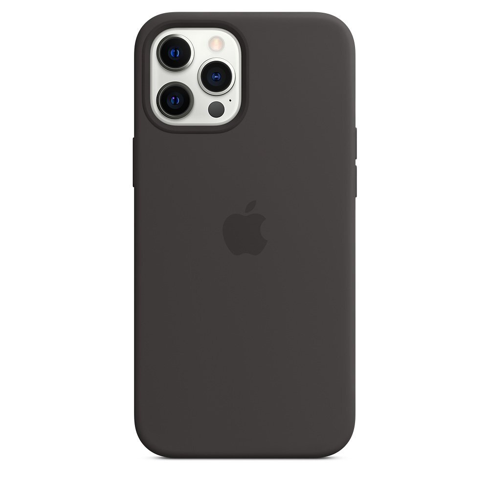 

APPLE для iPhone 12 Pro Max Silicone Case with MagSafe Black (MHLG3ZE/A), Чёрный