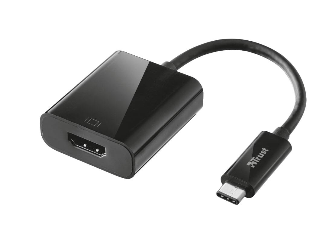 

TRUST USB-C to HDMI Black (21011), Чёрный