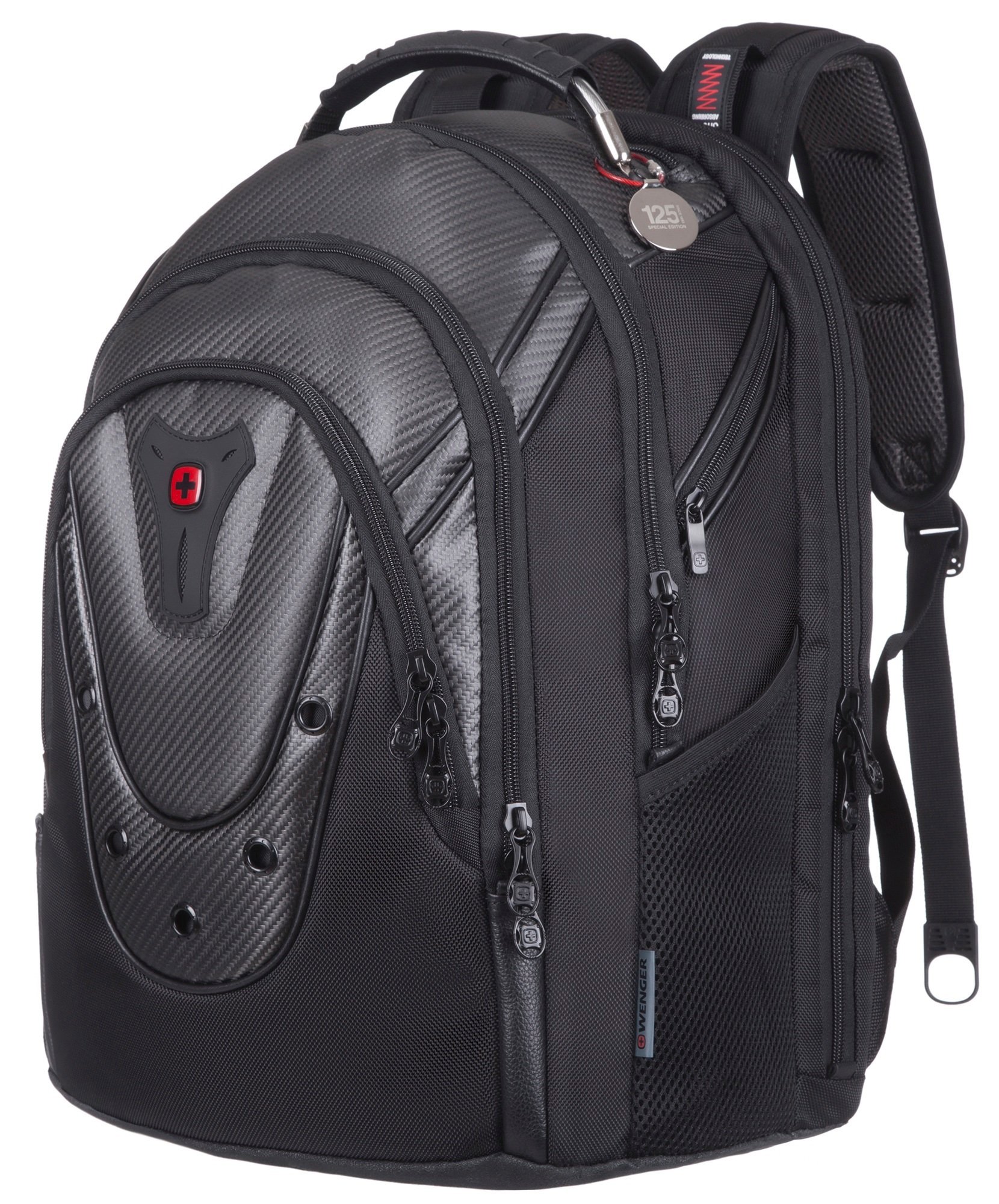 

WENGER Ibex 125th 17" Black Carbon, чёрный (605498)