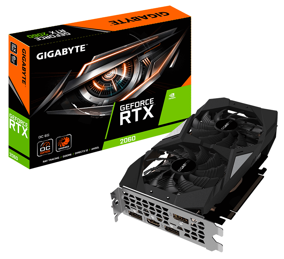 

GIGABYTE GeForce RTX2060 (GV-N2060OC-6GD)