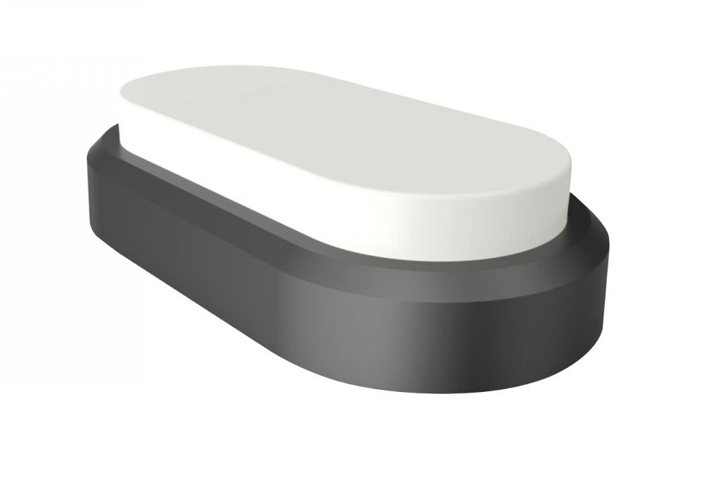 

V-TAC SKU-1310, Rectangle Oval Dome, 8W, 230V, 6400К, ІР54, черный (3800157620284)