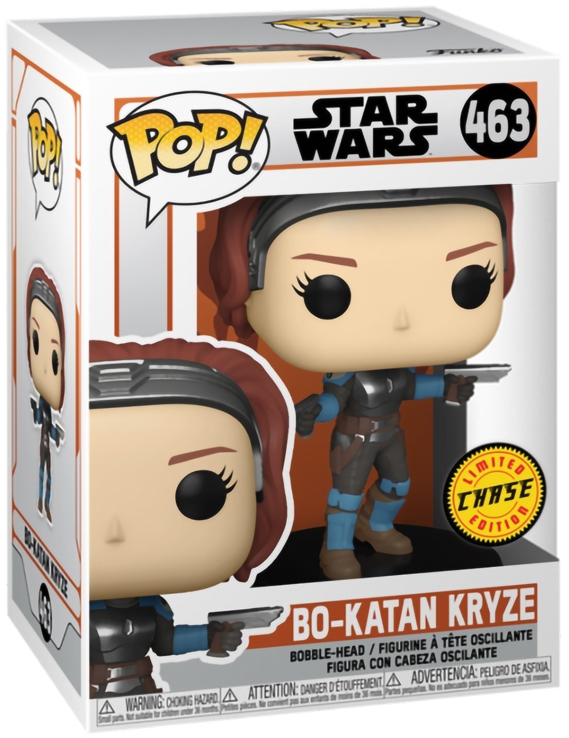 

Funko POP! Bobble Star Wars Mandalorian BoKatan w/ Chase (FUN25491300), Разноцветный