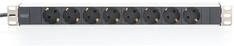 

DIGITUS 1U, 8xSchuko, 16A, 250V, вилка Schuko (DN-95401)