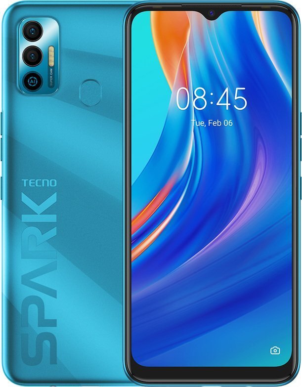 

TECNO Spark 7 (KF6n) 4/64Gb NFC Morpheus Blue, Голубой