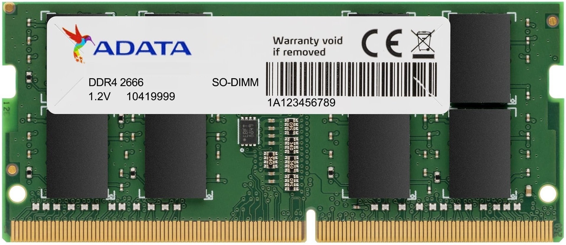 

A-DATA DDR4-2666 8GB SO-DIMM (AD4S26668G19-SGN)