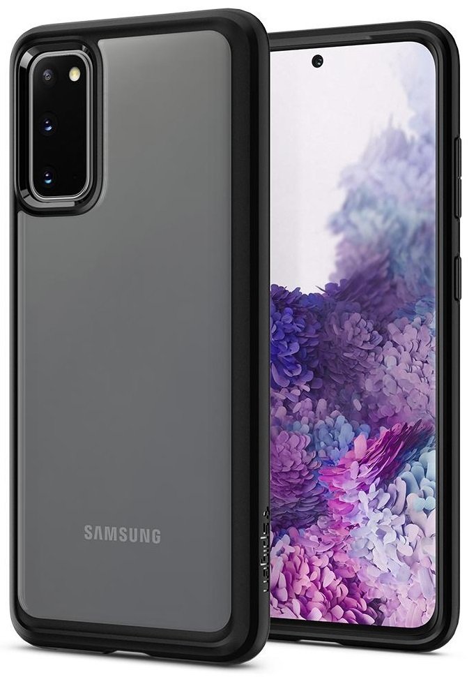 

Spigen для Galaxy S20 Ultra Hybrid Matte Black (ACS00793), Прозрачный|чёрный