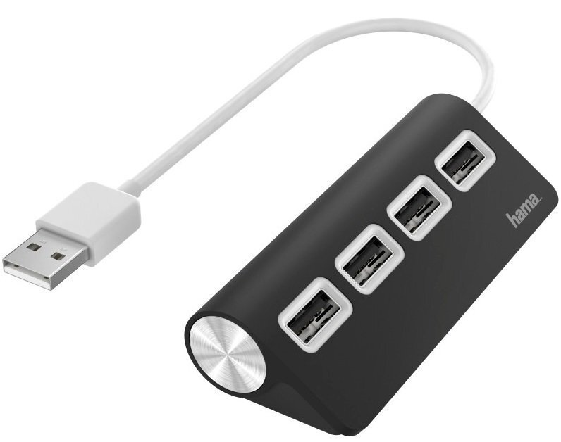 

НАМА 4 Ports USB 2.0 Black/White (200119), Чёрный