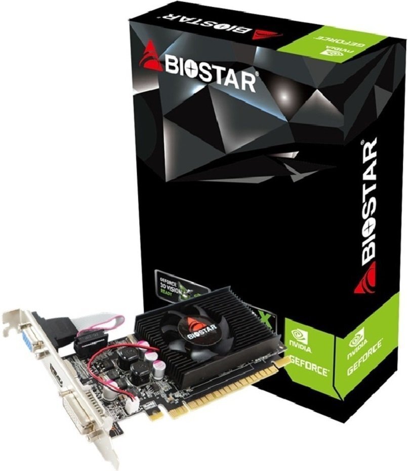 

Biostar nVidia Geforce GT610, VN6103THX6, 2048MB/64bD3 700/1333M (GT610-2GB), Чёрный