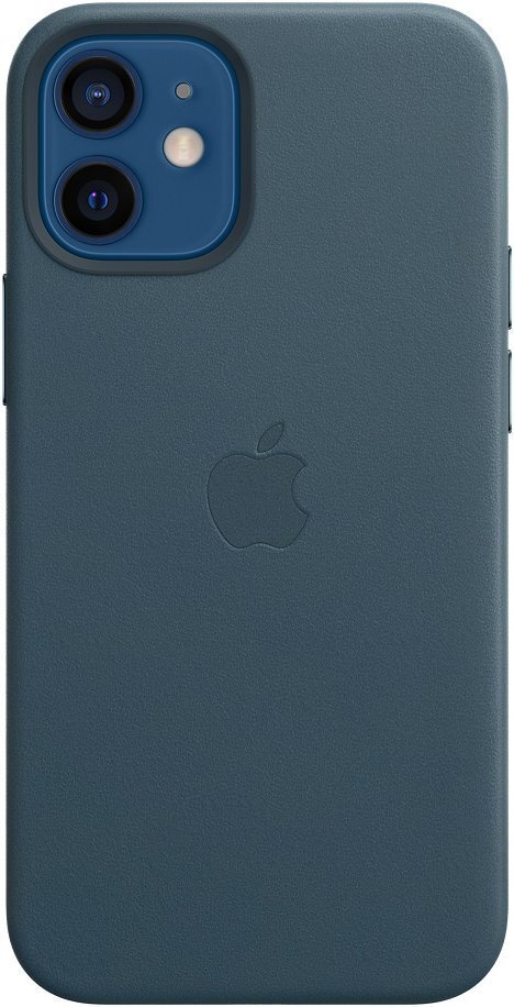

APPLE для iPhone 12 mini Leather Case with MagSafe Baltic Blue (MHK83ZE/A), Синий